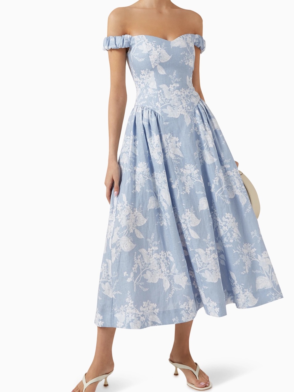 Reformation monet linen dress